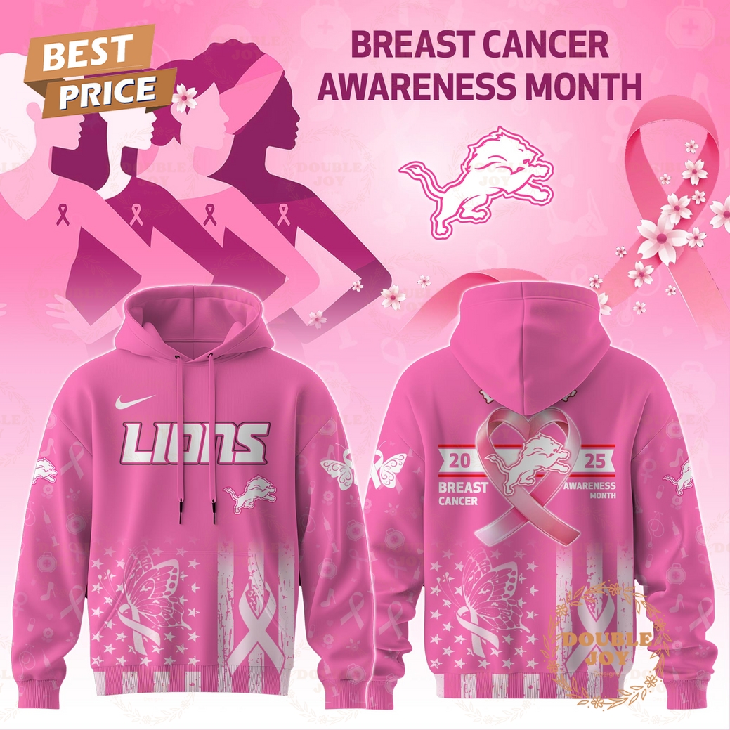 Detroit Lions x Breast Cancer Awareness Month 2025 Hoodie Detroit Lions x Breast Cancer Awareness Month 2025 Hoodie