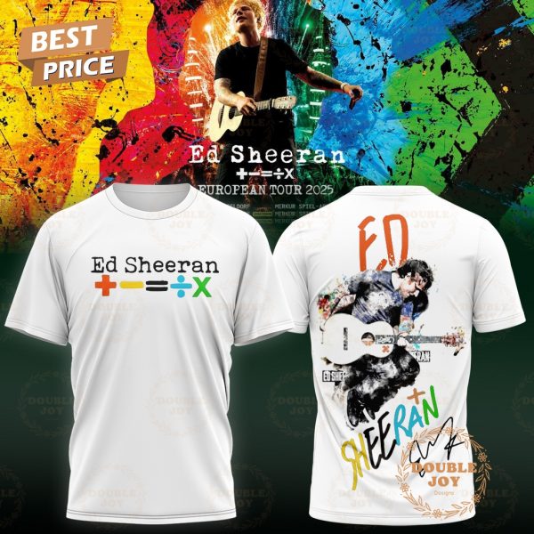Ed Sheeran European Tour 2025 T-Shirt, Hoodie