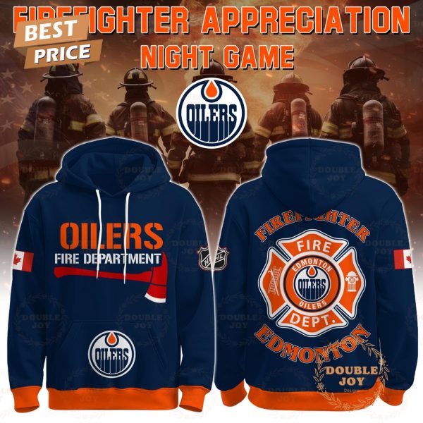 Edmonton Oilers x Firefighter Appreciation Night Game 2025 Hoodie