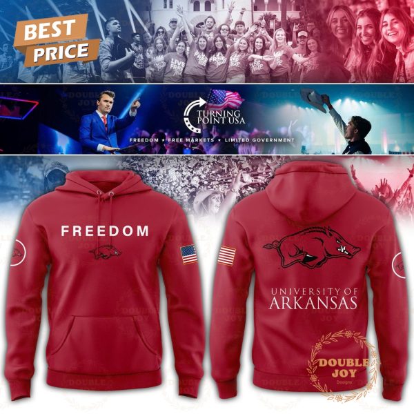 Arkansas Razorbacks x Turning Point USA FREEDOM 2025 Hoodie