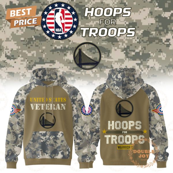 Golden State Warriors NBA x Hoops For Troops 2025 Hoodie