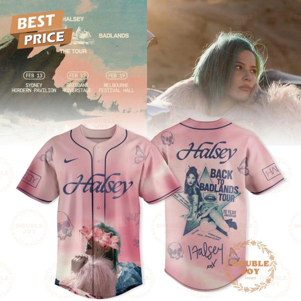 Halsey x Back To Badlands Tour 2025 Baseball Jersey Halsey x Back To Badlands Tour 2025 Baseball Jersey