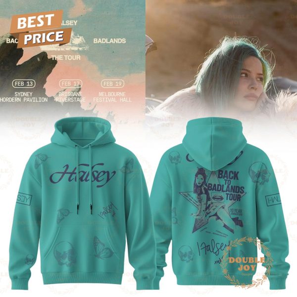 Halsey x Tour 2025 Back To Badlands Hoodie Halsey x Tour 2025 Back To Badlands Hoodie