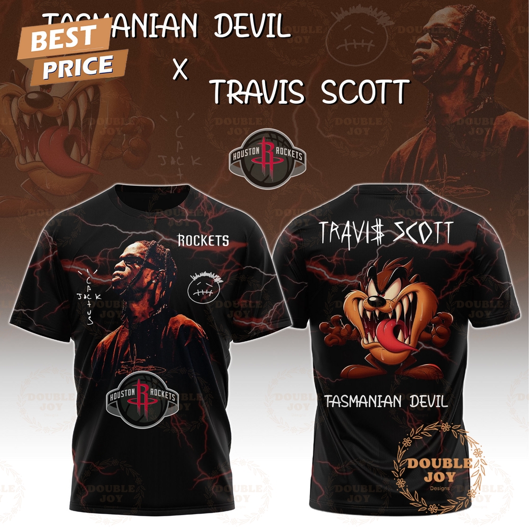 Houston Rockets x Tasmanian Devil x Travis Scott 2025 T-Shirt, Hoodie Houston Rockets x Tasmanian Devil x Travis Scott 2025 T-Shirt, Hoodie