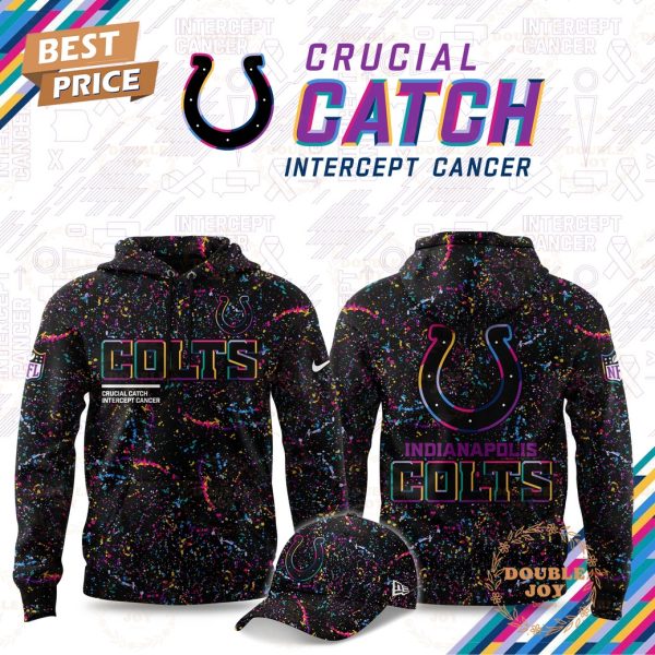Indianapolis Colts x Crucial Catch Intercept Cancer 2025 Hoodie