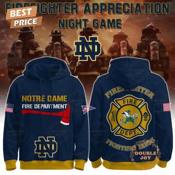 Ireland Notre Dame x Firefighter Appreciation Night Game 2025 Hoodie