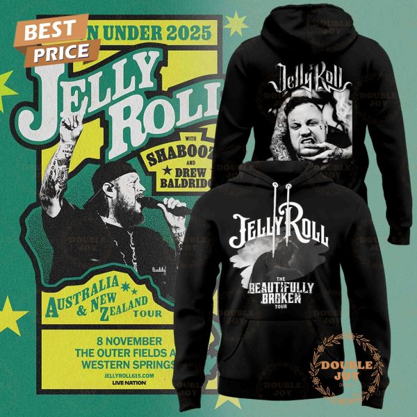 Jelly Roll Tour 2025 The Beautifully Broken Hoodie Jelly Roll Tour 2025 The Beautifully Broken Hoodie