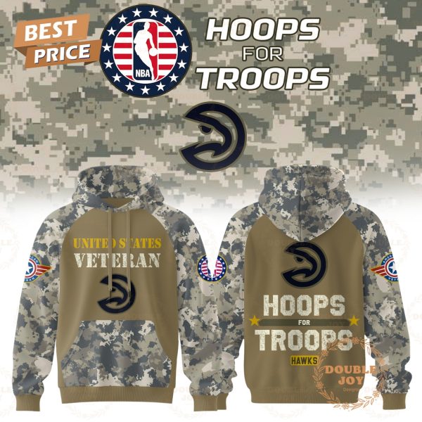 Atlanta Hawks NBA x Hoops For Troops 2025 Hoodie