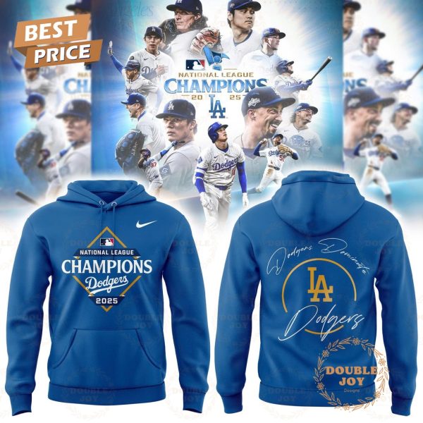 Los Angeles Dodgers LA x National League Champions 2025 Hoodie Los Angeles Dodgers LA x National League Champions 2025 Hoodie