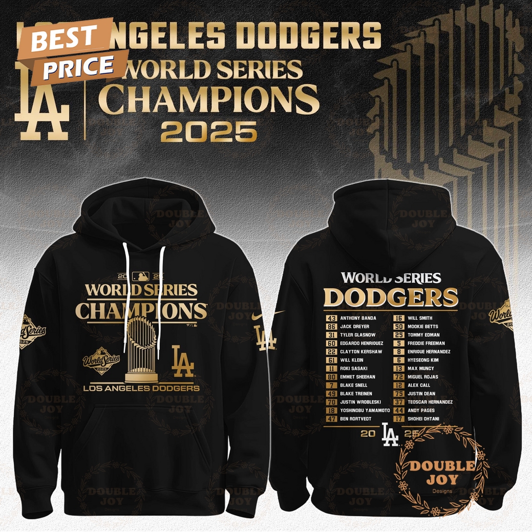 Los Angeles Dodgers x World Series Champions 2025 Hoodie Los Angeles Dodgers x World Series Champions 2025 Hoodie