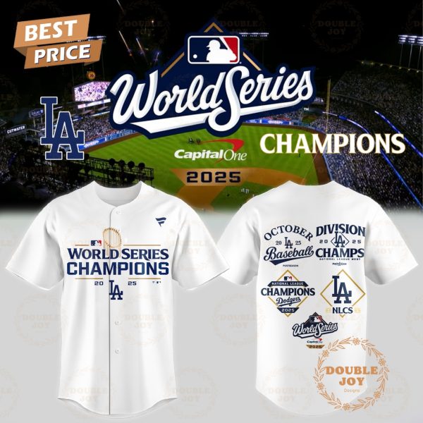 Los Angeles Dodgers x World Series Champions By Capital One 2025 Baseball Jesrey