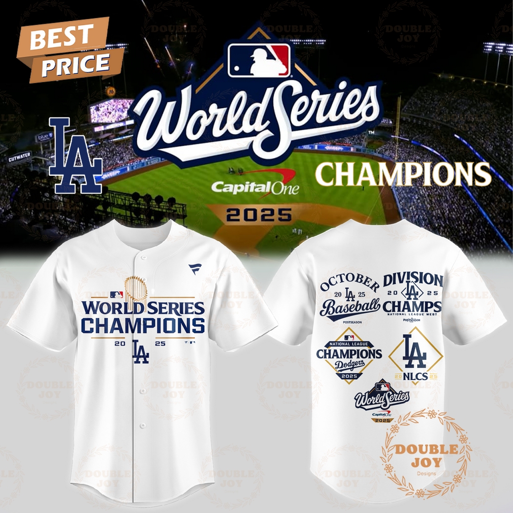 Los Angeles Dodgers x World Series Champions By Capital One 2025 Baseball Jesrey Los Angeles Dodgers x World Series Champions By Capital One 2025 Baseball Jesrey