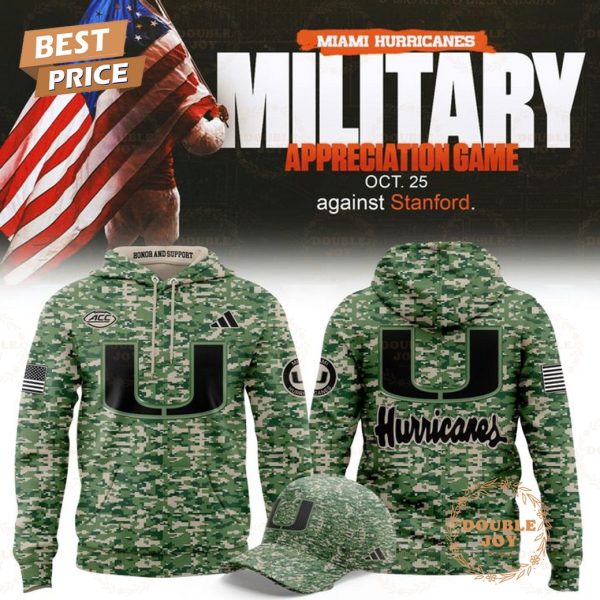 Miami Hurricanes Military Appreciation Game 2025 Hoodie Miami Hurricanes Military Appreciation Game 2025 Hoodie