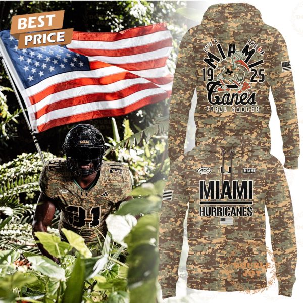 Miami Hurricanes Salute To Service 2025 Hoodie Miami Hurricanes Salute To Service 2025 Hoodie