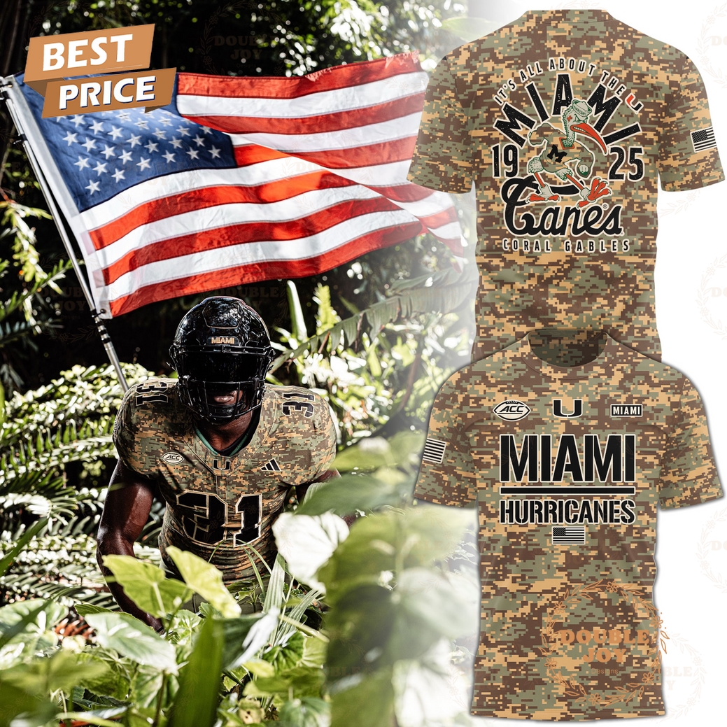 Miami Hurricanes Salute To Service 2025 Hoodie Miami Hurricanes Salute To Service 2025 Hoodie