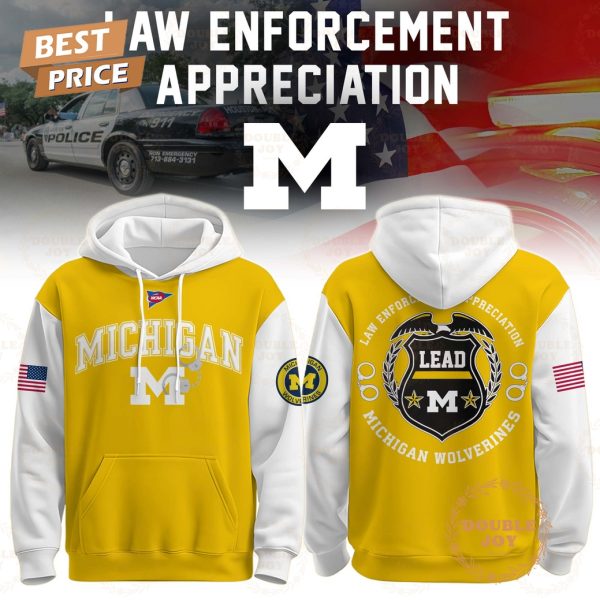 Michigan Wolverines NCAA x Law Enforcement Appreciation 2025 Hoodie