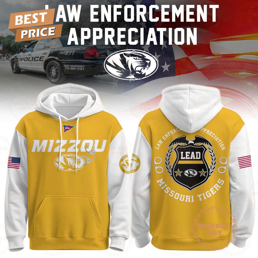 Mizzou Tigers NCAA x Law Enforcement Appreciation 2025 Hoodie Mizzou Tigers NCAA x Law Enforcement Appreciation 2025 Hoodie
