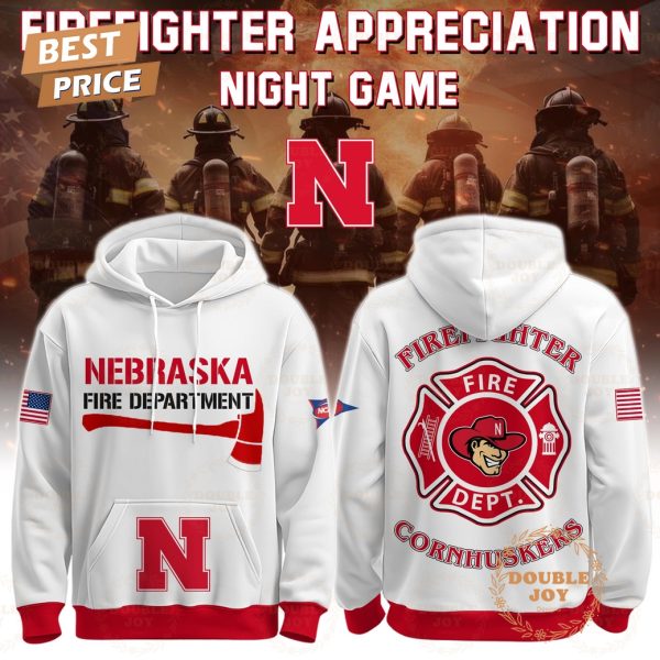 Nebraska Cornhuskers x Firefighter Appreciation Night Game 2025 Hoodie