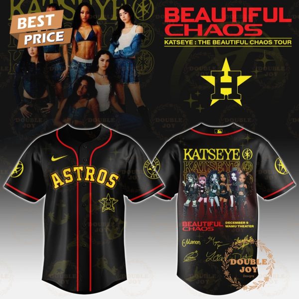 Houston Astros x Katseye “The Beautiful Chaos Tour” 2025 Baseball Jersey