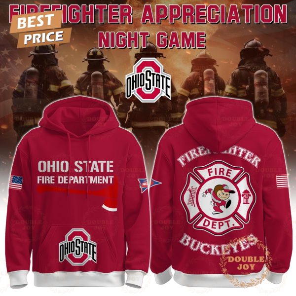Ohio State Buckeyes x Firefighter Appreciation Night Game 2025 Hoodie