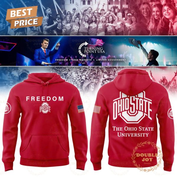Ohio State Buckeyes x Turning Point USA FREEDOM 2025 Hoodie Ohio State Buckeyes x Turning Point USA FREEDOM 2025 Hoodie
