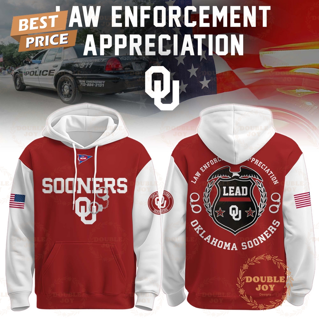 Oklahoma Sooners NCAA x Law Enforcement Appreciation 2025 Hoodie Oklahoma Sooners NCAA x Law Enforcement Appreciation 2025 Hoodie