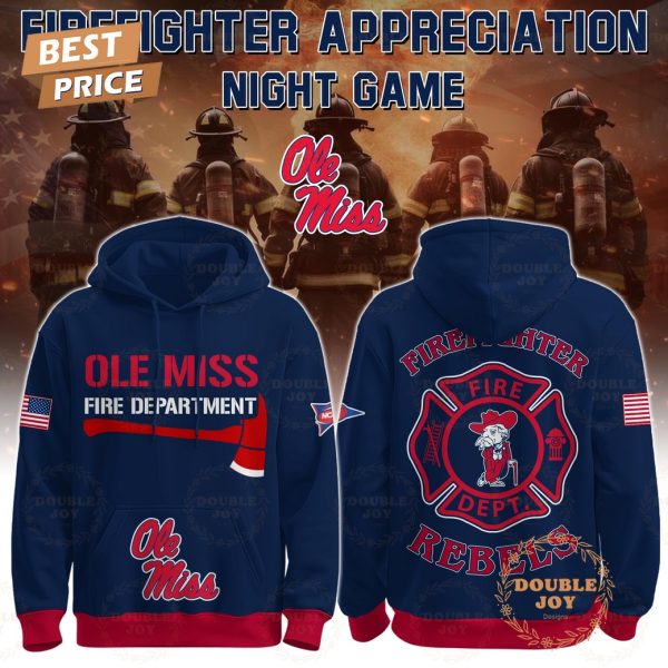 Ole Miss Rebels x Firefighter Appreciation Night Game V2 2025 Hoodie