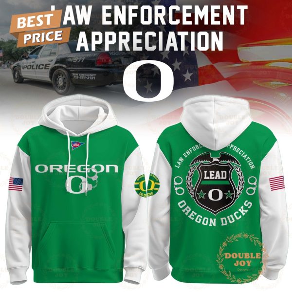 Oregon Ducks NCAA x Law Enforcement Appreciation 2025 Hoodie