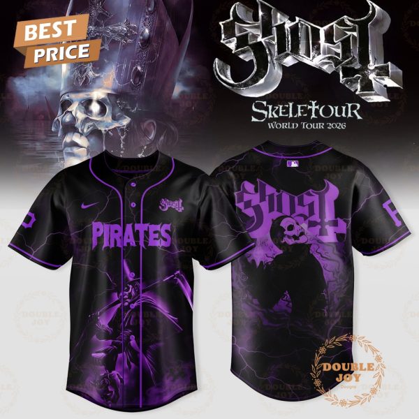 Pittsburgh Pirates x GHOST World Tour 2026 SKELETOUR Baseball Jersey