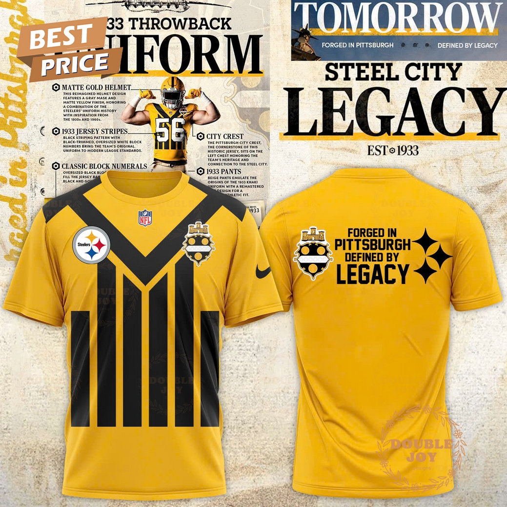 Pittsburgh Steelers x 1933 Throwback Uniform 2025 T-Shirt, Hoodie Pittsburgh Steelers x 1933 Throwback Uniform 2025 T-Shirt, Hoodie