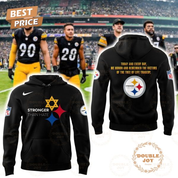 Pittsburgh Steelers x STRONGER THAN HATE 2025 Hoodie Pittsburgh Steelers x STRONGER THAN HATE 2025 Hoodie