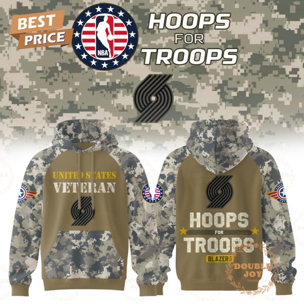 Portland Trail Blazers NBA x Hoops For Troops 2025 Hoodie Portland Trail Blazers NBA x Hoops For Troops 2025 Hoodie