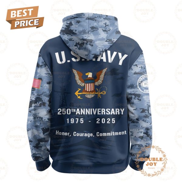 San Francisco 49ers x America’s Navy 250th Anniversary 1975-2025 Custom Name Hoodie