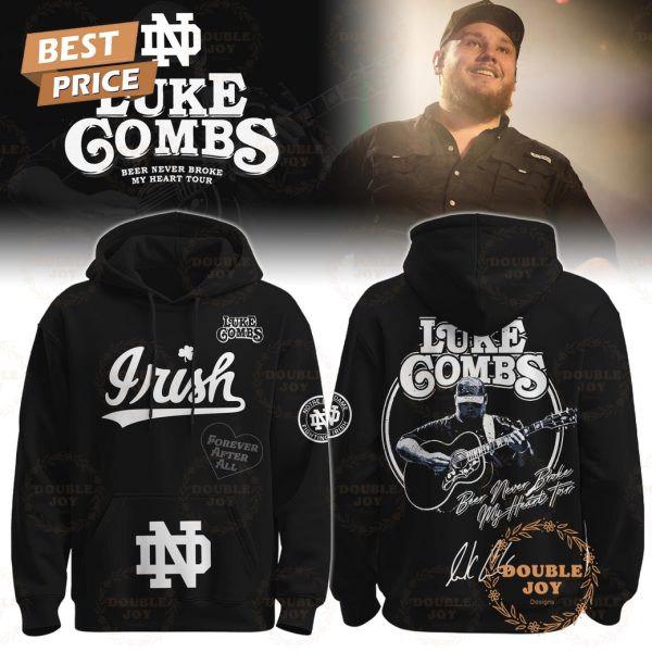 Notre Dame x Luke Combs Tour 2025 Beer Never Broke My Heart Hoodie