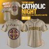San Diego Padres Catholic Night Baseball Jersey – Black
