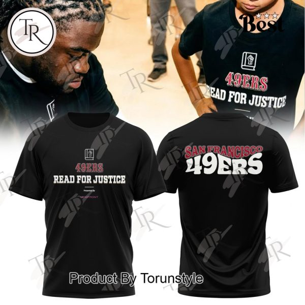 San Francisco 49ers x Read for Justice 2025 T-Shirt, Hoodie