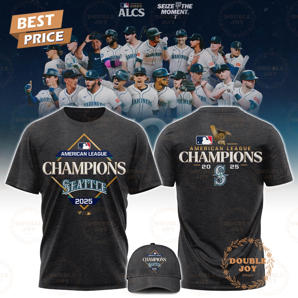Seattle Mariners x American League Champions 2025 T-Shirt, Hoodie Seattle Mariners x American League Champions 2025 T-Shirt, Hoodie