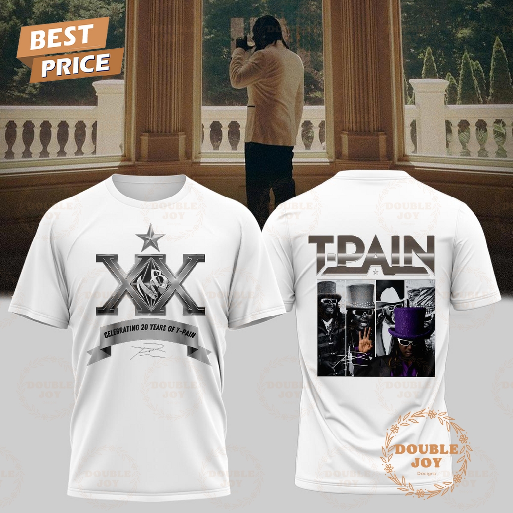 T-Pain Tour 2025 XX CELEBRATING 20 YEARS Ver2 T-Shirt, Hoodie T-Pain Tour 2025 XX CELEBRATING 20 YEARS Ver2 T-Shirt, Hoodie