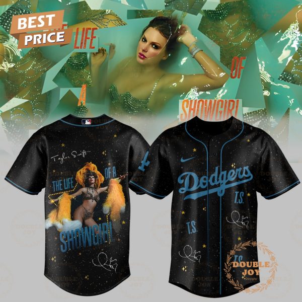 Taylor Swift x Los Angeles Dodgers Album “The Life Of A Showgirl” Baseball Jersey