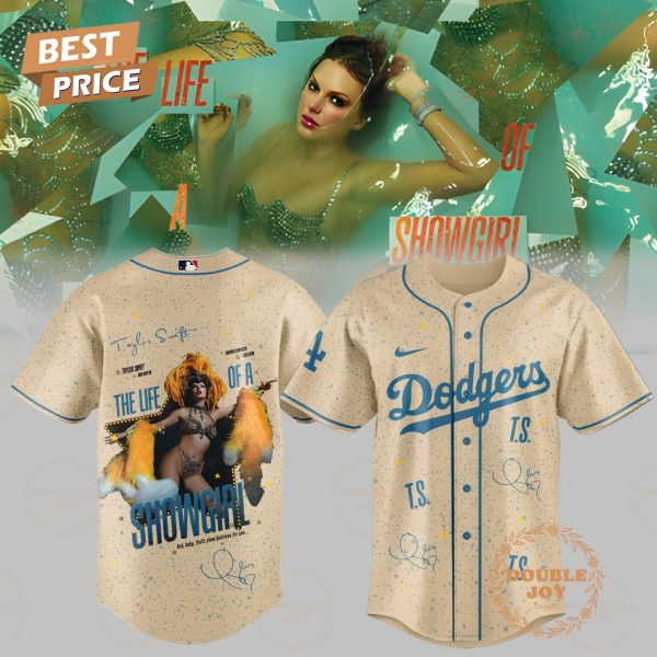 Taylor Swift x Los Angeles Dodgers New Album 2025 “The Life Of A Showgirl” Baseball Jersey