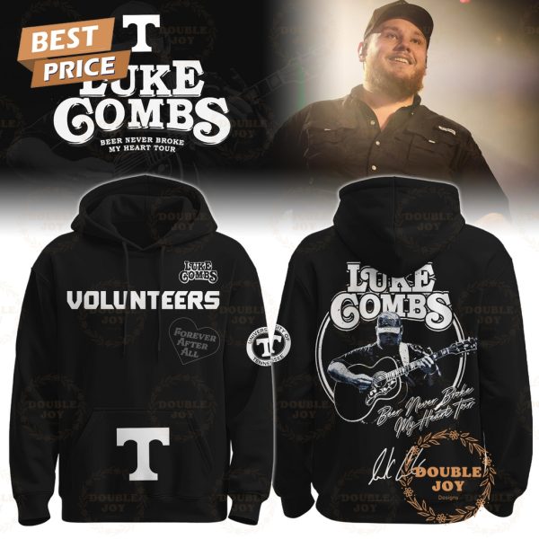 Tennessee Volunteers x Luke Combs Tour 2025 Beer Never Broke My Heart Hoodie