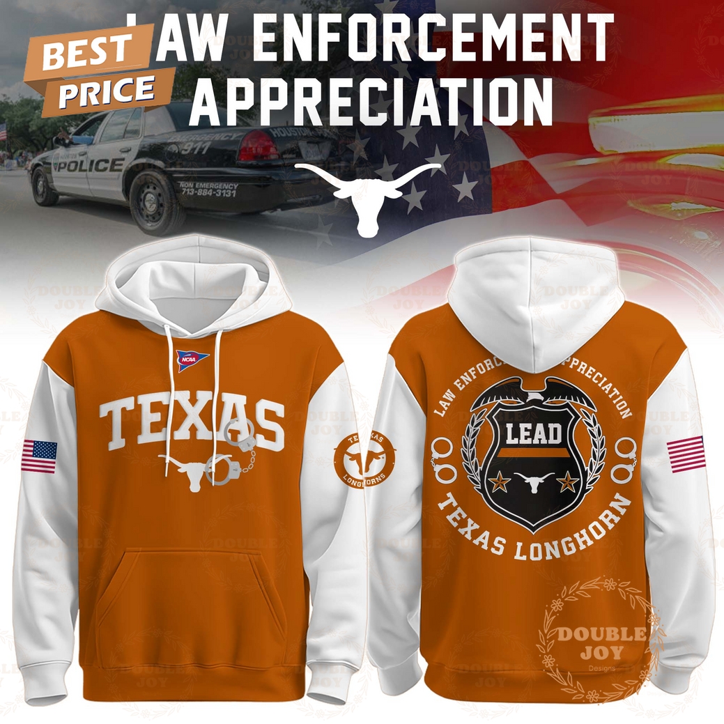 Texas Longhorns NCAA x Law Enforcement Appreciation 2025 Hoodie Texas Longhorns NCAA x Law Enforcement Appreciation 2025 Hoodie