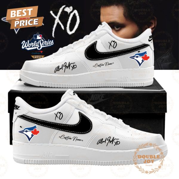 Toronto Blue Jays x The Weeknd World Series 2025 Custom Name Air Force 1 Sneakers Toronto Blue Jays x The Weeknd World Series 2025 Custom Name Air Force 1 Sneakers