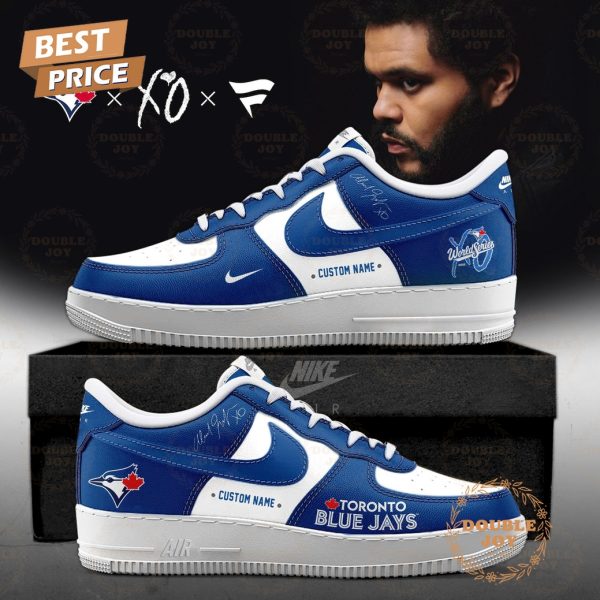 Toronto Blue Jays x The Weeknd World Series 2025 Custom Name Air Force 1 Sneakers Toronto Blue Jays x The Weeknd World Series 2025 Custom Name Air Force 1 Sneakers