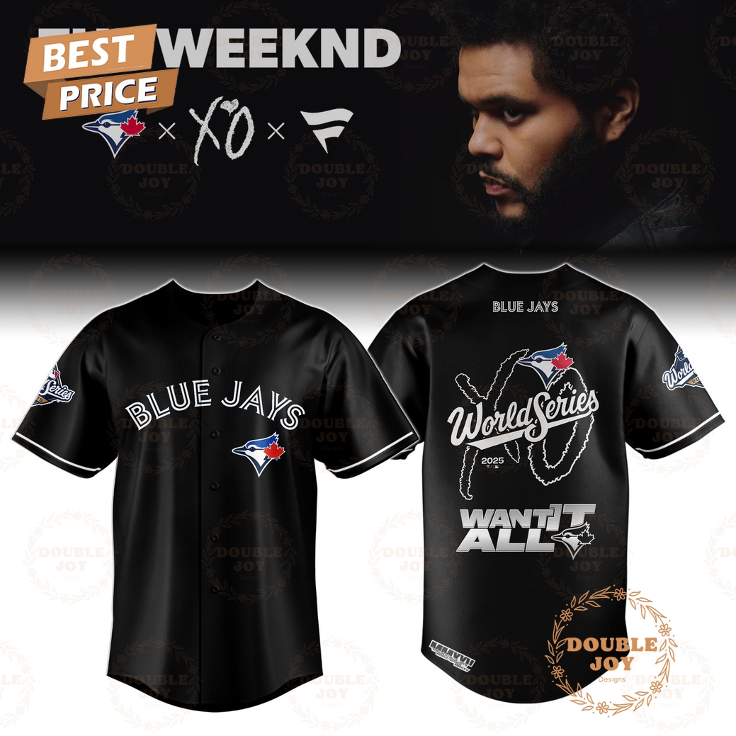 Toronto Blue Jays x The Weeknd XO x Fanatics 2025 World Series Baseball Jersey Toronto Blue Jays x The Weeknd XO x Fanatics 2025 World Series Baseball Jersey