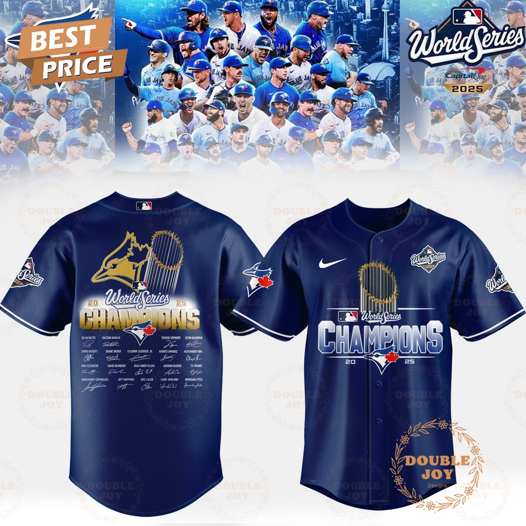 Toronto Blue Jays x World Series 2025 Champions By Capital One Baseball Jersey Toronto Blue Jays x World Series 2025 Champions By Capital One Baseball Jersey