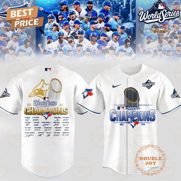 Toronto Blue Jays x World Series Champions 2025 By Capital One Baseball Jersey