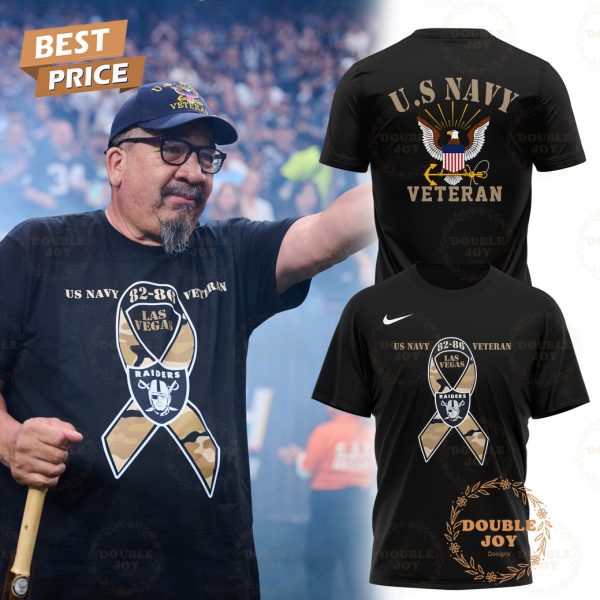 Las Vegas Raiders x U.S. Navy 82-86 Veteran 2025 Hoodie
