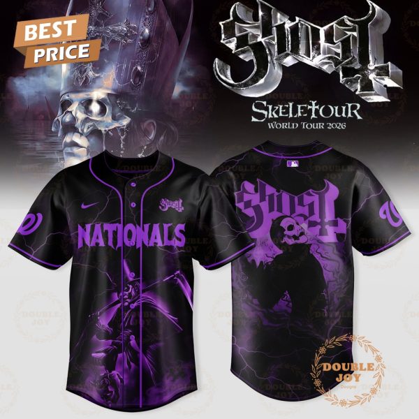 Washington Nationals x GHOST World Tour 2026 SKELETOUR Baseball Jersey