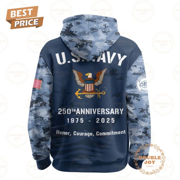 Cleveland Browns x America’s Navy 250th Anniversary 1975-2025 Custom Name Hoodie